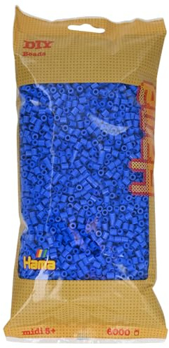 Hama – 205-18 – Midi Kreativset Beutel mit 6000 Perlen – Schwarz