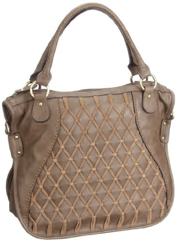 Gabor Evita Handtasche, Taupe 6559 21, Damen Shopper, Grau (Taupe 21), 41x36x14 cm (B x H x T)