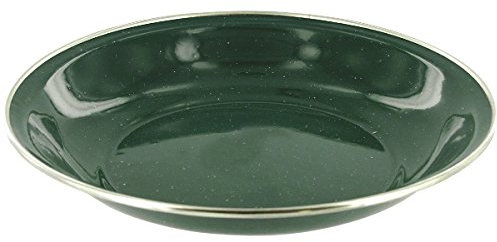 Highlander - Piatto smaltato Deluxe, Colore: Verde Forest