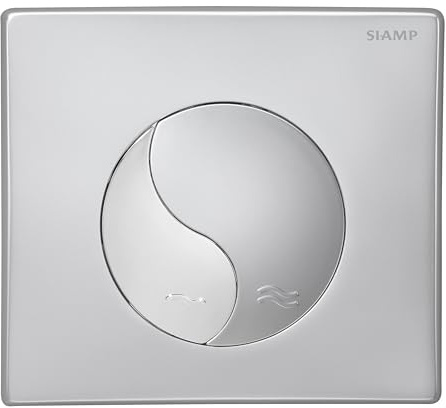 Siamp Ligo NMT Betätigungsplatte Ying Yang chrom matt