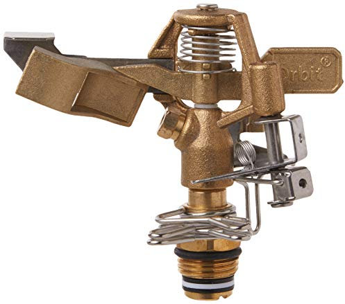 Orbit 55032 Cabezal de aspersor BRS de 1/2 Pulgada, conexión, Plateado y Dorado
