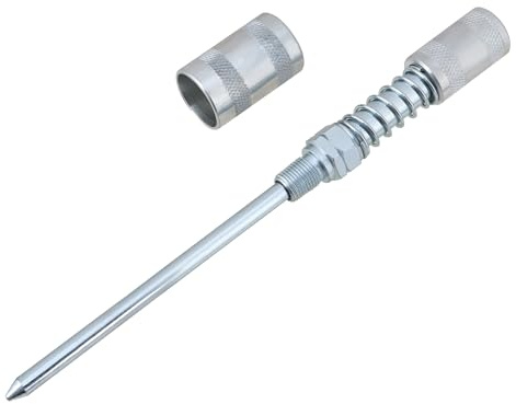 Performance Tool W54216 4-Inch Grease Gun Needle Nose Adapter, Silver | Dispenses fine grease lines in confined areas. For use with hand grease guns only. 3,000 PSI maximum working pressure