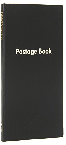 Exacompta - Ref T229Z - Guildhall - Postage Book, 298 x 152mm, 80 Pre-Printed Pages, Case Bound Black Cover, Suitable for Recording Letters Sent & Postage Used