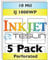 Perforiertes Teslin® Kunstpapier für Tintenstrahldrucker, 5 Blatt
