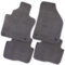 Bär-AfC Auto Fußmatten Premium passend für VW Fox 2005-2011, Autoteppiche Velours Grau, Rand Kettelung Grau, Set 4-teilig, VW04104