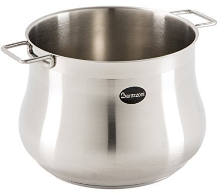 Barazzoni Tummy Pentola, Acciaio inox 18/10, Diametro cm 22, Litri 7,5. Made in Italy.