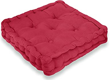 Chums Booster Cushion for Dining Chairs 3-Inch Height Thick Padding 100% Cotton Cover Wine One Size