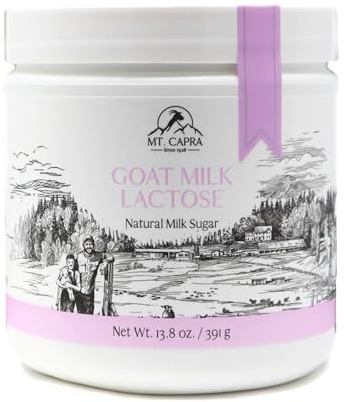 Mt. Capra Goat Milk Lactose | Natural Milk Sugar from Goat Milk Whey | Low Glycemic | Add to Coffee, Baked Goods, Smoothies, and Yogurt, Key Ingredient to Milk Stout | 97 Servings 13.8 oz