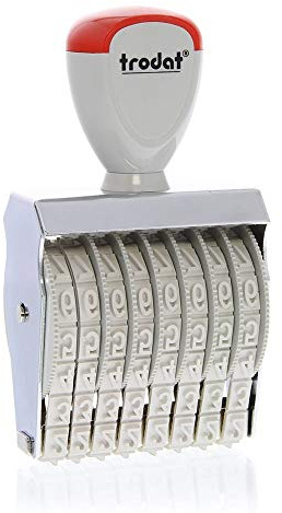 Trodat Dialer Druckplatte separatem 1578.0 Stempel weiß