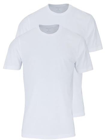 OLYMP T-Shirt Doppelpack Rundhals weiß