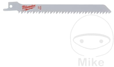Milwaukee 48001076 ReciProzaagblad - 150 x 6TPI - Hout/Plastic (3 Pieces)