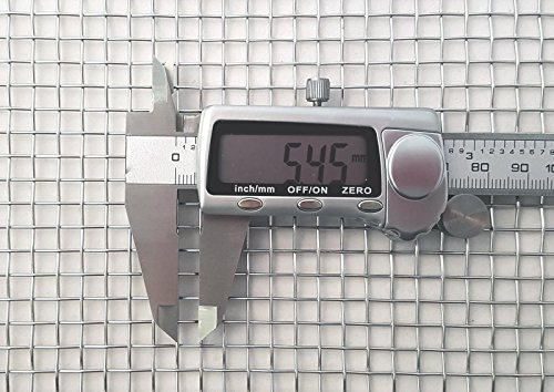 5.5mm Hole Size - Stainless Steel 304L - Cut Size: 30cm x 30cm Sheet - 4 Mesh Count - Woven Wire Mesh - By Inoxia