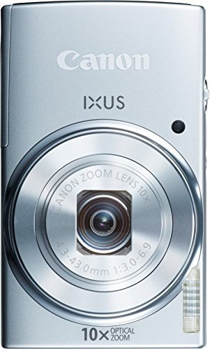 Canon IXUS 155 Digitalkamera (20 MP, 10-Fach Opt. Zoom, 6,8cm (2,6 Zoll) LCD-Display, HD-Ready) Silber