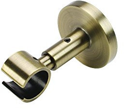 Liedeco Deckenträger für Gardinenstangen Blues ø 20 mm | 1 Stück | Messing-antik