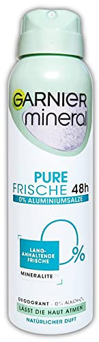 Garnier Minderal Deospray Pure Frische ohne Aluminium, 150-ml-Dose