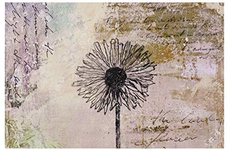 Bilderwelten Blumen Fototapete Vintage inkl. Kleister 384x255cm - Vliestapete Made in Germany - große Blumen Tapete Schlafzimmer - Pusteblume Blumentapete 3D - Tapete floral Wohnzimmer Flur T_2296