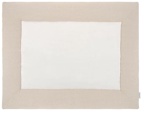 Baby's Only Laufgittereinlage Classic - Gestrickte Spielmatte - Krabbeldecke für Baby - Extra dick und weich - beidseitig verwendbar - Sand - 80x100 cm