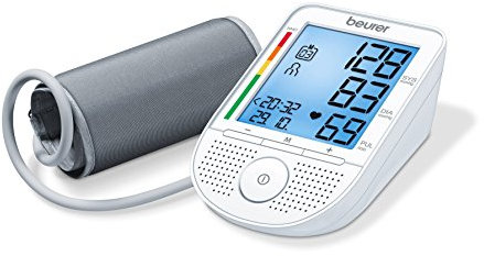 Beurer BM-49 – Arm Blood Pressure Monitor with Voice, White