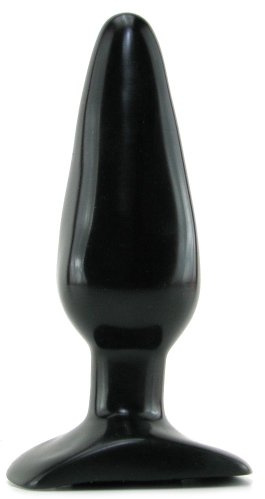 Doc Johnson Smooth Anal Plug, Medium, Black