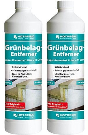 Hotrega H110803002 Grünbelag-Entferner Maxi-Pack, 2 L