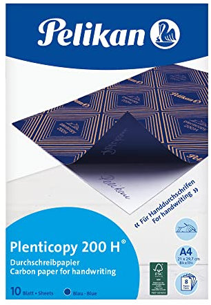 Pelikan 434738 Durchschreibpapier plenticopy 200H, blau, A4, 10 Blatt