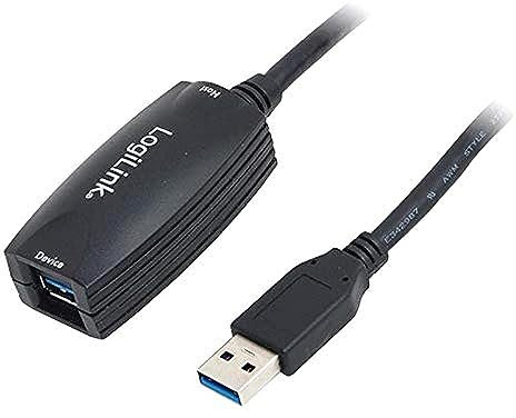 LogiLink UA0127 USB 3.0 Active Repeater Kabel 5m, schwarz