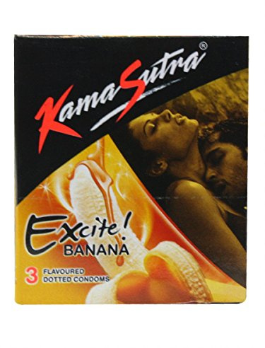 Kamasutra Excite Banana Geschmack Kondome 3 Stück