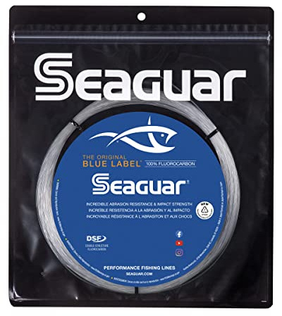 Seaguar Blue Label Big Game 100% Flourocarbon Fishing Line (DSF), Saltwater Leader