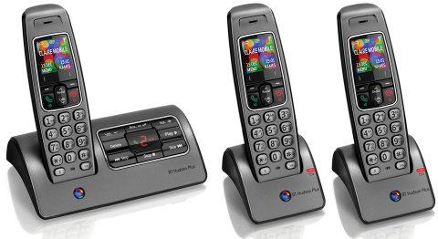 BT Hudson Plus 1500 Trio DECT Cordless Telephone with Answer Machine