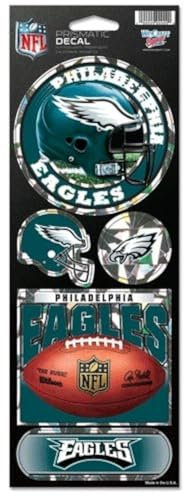 NFL Philadelphia Eagles Prismatische Aufkleber, Team-Farbe, Einheitsgröße