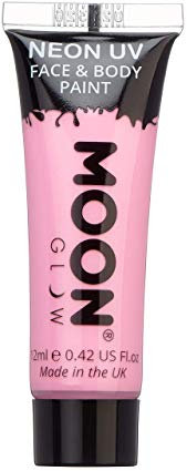 Moon Glow - Pintura corporal y facial intensa de neón UV – Pastel Rosa 12 ml