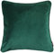 McAlister Textiles Matter Samt | Kissenbezug für Sofakissen in Smaragdgrün | 50 x 50cm | erhältlich in 25 Farben | griffester Samt edel paspeliert | Kissenhülle für Samtkissen
