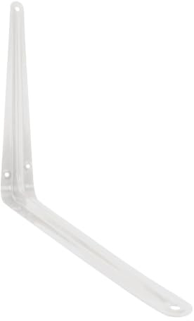 Merriway® BH01195 (20 Pcs) London Style Shelf Brackets, White 300 x 250 mm (12 x 10 inch), Load 20 kilogram - Pack of 20 Pieces