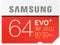 Samsung Memory 64GB EVO Plus SDXC UHS-I Grade 1 Class 10 Memory Card