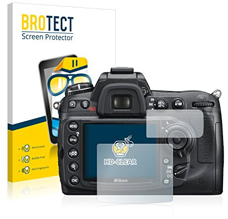 BROTECT (2 Stück Schutzfolie für Nikon D300S Displayschutz Folie Made in Germany, Ultra-Klar