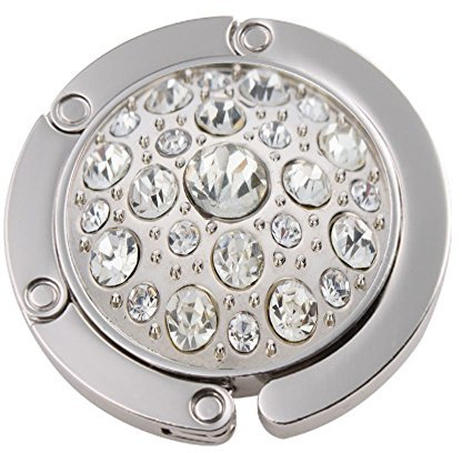 Accroche-sac Porte Sac à Main en Strass Crochet Pliable