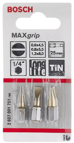 BOSCH 2607001751 Klinge 3er Bit-Set MA x grip LS