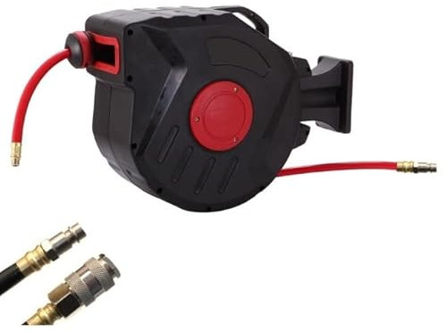Tubo aria compressa con avvolgitubo automatico 9 + 1m