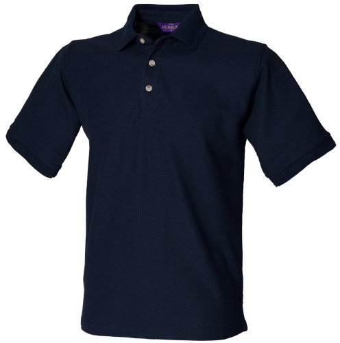 Henbury Mens Ultimate 65/35 Polo Shirt (XL) (Navy)
