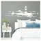 Grandora Skyline Küstenlandschaft Leuchtturm I weiß 167 x 58 cm I Bad Wohnzimmer Schlafzimmer Aufkleber Wandaufkleber Wandsticker Modern W974