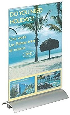 DURABLE Tischaufsteller PRESENTER, DIN A5, transparent