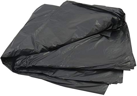 10 Large Black Plastic Polythene Wheelie Bin Liners Bags Sacks Size 30 x 46 x 54 Fits Standard Size Wheeliebin Refuse Rubbish Waste Dustbin