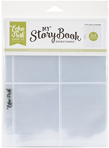 Echo Park papermy Story Book Album Pocket Seiten 6 x 20,3 cm – (4) 3 Zoll x 4-Zoll-Öffnungen, andere, Mehrfarbig