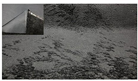 Fabrics-City SCHWARZ LAMMFELL STOFF/CORDURA NYLON-ABSEITE STOFFE, 3167