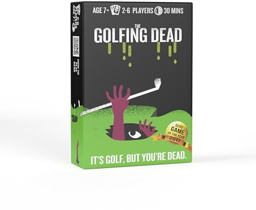 The Golfing Dead,Only One Survives,Bestes Zombie-Kartenspiel für Familie, Erwachsene, Jugendliche ab 7 Jahren Schneller und einfacher Trending Fun! Spaß für Partys oder Wettkampffreunde,2-6 Spieler