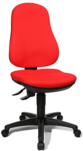 Topstar Point 70 Bürostuhl, Stoff, 55 x 47 x 110 cm, rot