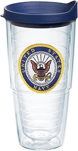 Tervis US Navy Gobelet avec couvercle, 710 ml, transparent