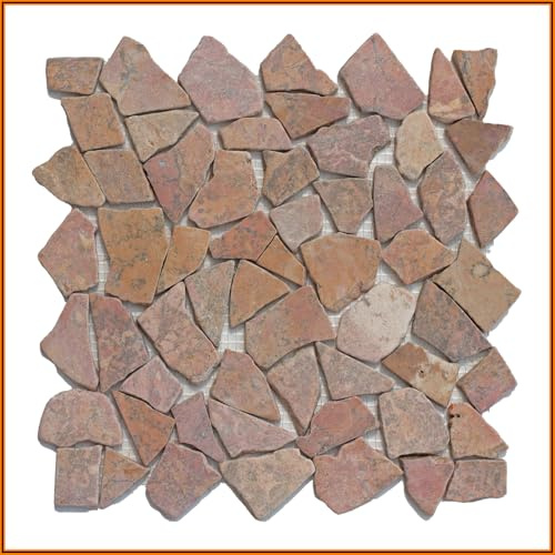 M-1-002 - 1 m² = 11 Fliesen - Natursteinmosaik Marmor Bruchstein Mosaikfliesen Marmormosaik Fliesen Lager Verkauf Stein-Mosaik Herne NRW