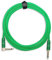 Pronomic Trendline INST-A-3NG Klinkenkabel 3m (Professionelles Gitarren-/Instrumentenkabel, 6,3mm Klinke, 24 Karat vergoldet, flexibler und robuster Außenmantel, inkl. Kabelklette) grün