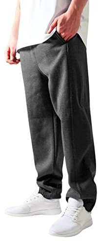 Urban Classics Sweatpants, Pantalon De Sport coupe large Homme, Gris (Charcoal), 3XL